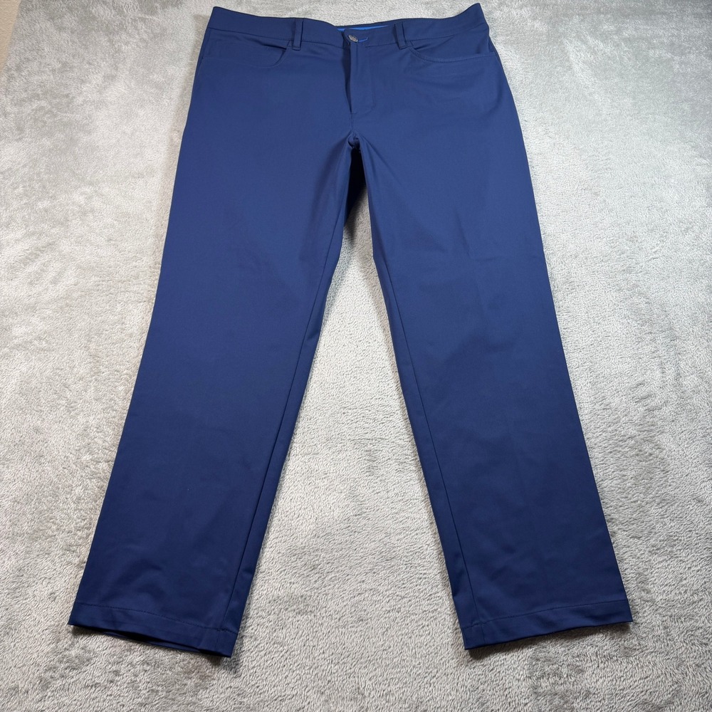 Twillory Performance Pants Mens 36x30 Blue Tailored Fit Travel Golf Stretch